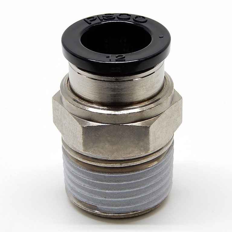 Đầu Nối Nhanh Khí Nén Dạng Thẳng Thân Lục Giác Ren Ngoài Pisco PC10-01W-C