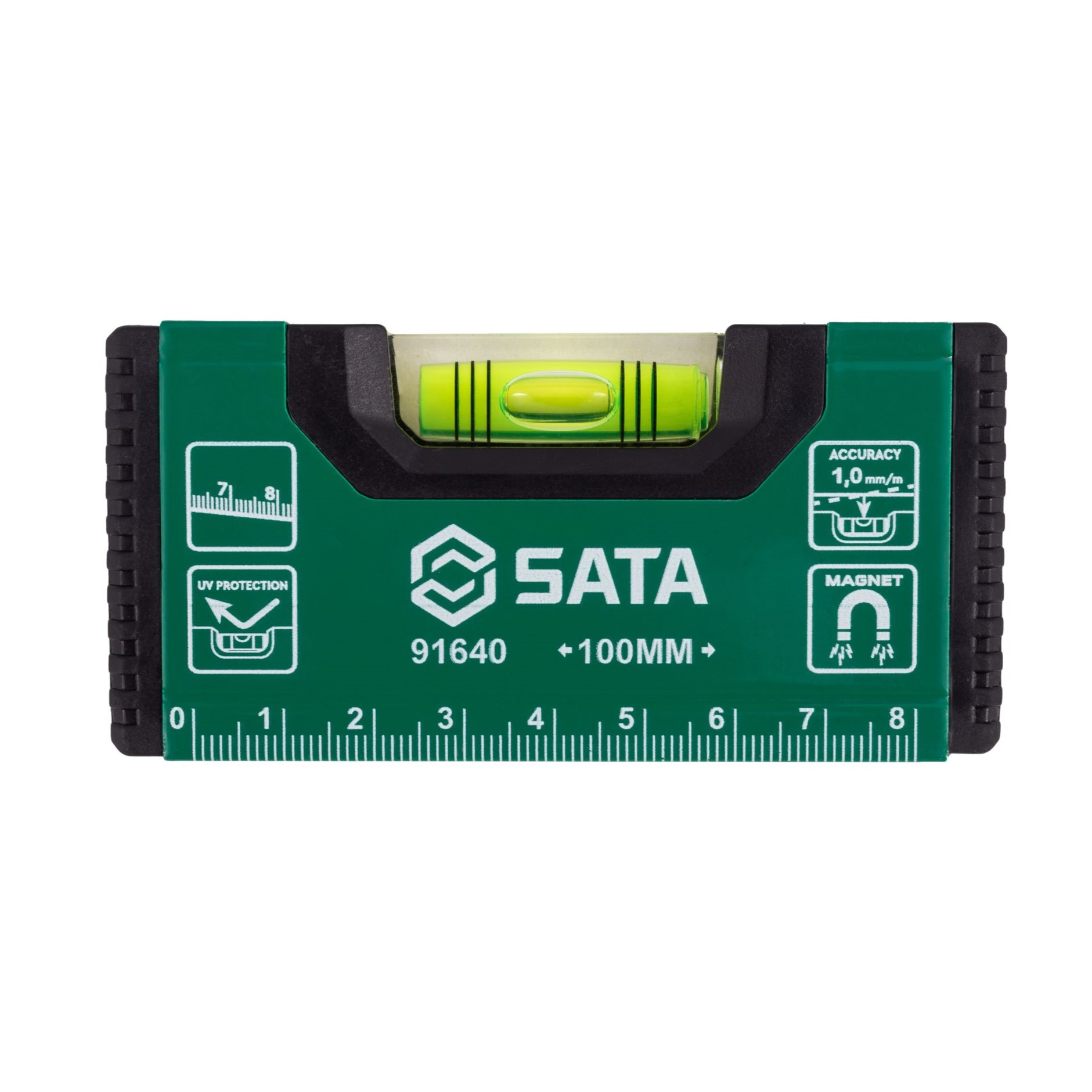 Thước Thủy Mini 4" Có Nam Châm SATA 91640
