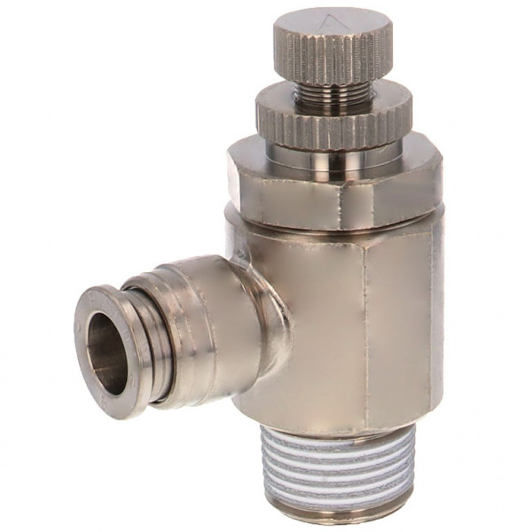 Van Tiết Lưu Khí Nén Bằng Đồng Mạ Niken Pisco KJSC8-03A-1