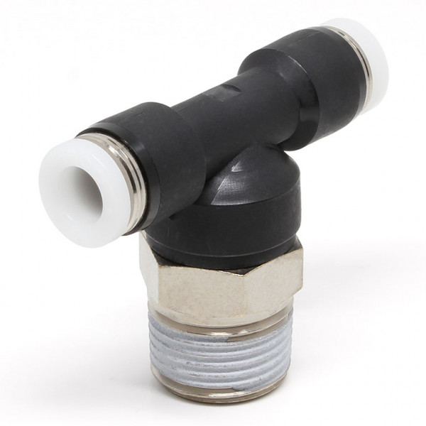 Đầu Nối Nhanh Khí Nén Dạng Chữ T Ren Ngoài Pisco PB1/4-03W