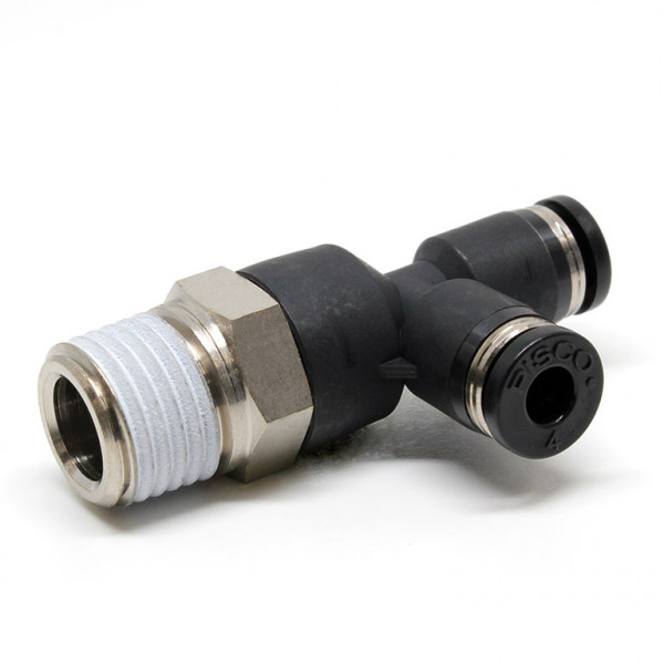 Đầu Nối Nhanh Khí Nén Dạng Chữ T Ren Ngoài Pisco PD4-02-C