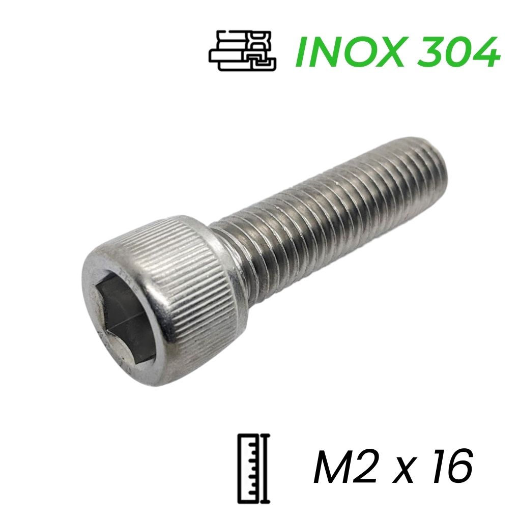 Lục Giác Chìm Đầu Trụ Inox 304 DIN912 M2x16
