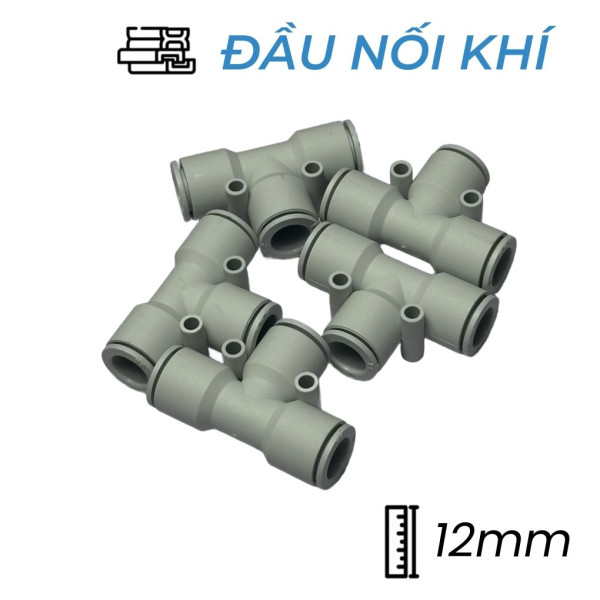 Đầu Nối Nhanh Khí Nén Chữ T Ø12mm CDC MPUT 12-W (Màu Trắng)
