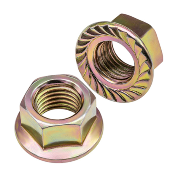 Tán Khía Thép Mạ Kẽm 7 Màu 8.8 DIN6923 M12x1.25 (AF17)