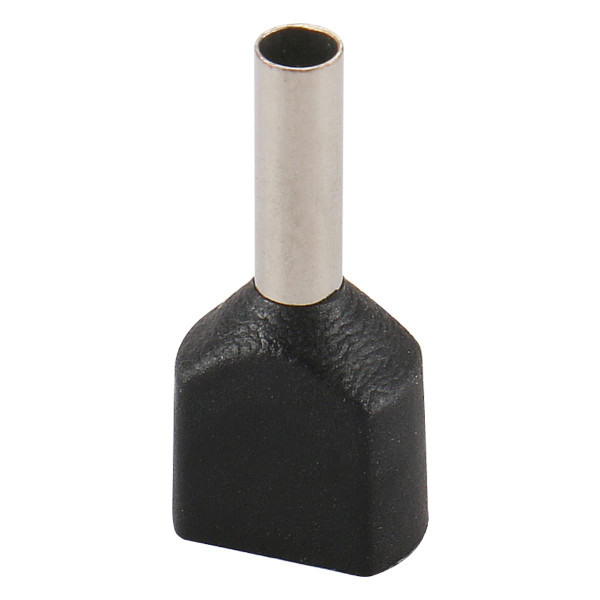 Đầu Cosse Pin Đôi Bọc Nhựa Màu Đen KST 1510 mm2 TE1510-BLACK