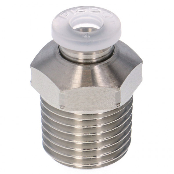 Đầu Nối Nhanh Khí Nén Dạng Thẳng Thân Lục Giác Ren Ngoài Pisco SPPC12-03SP