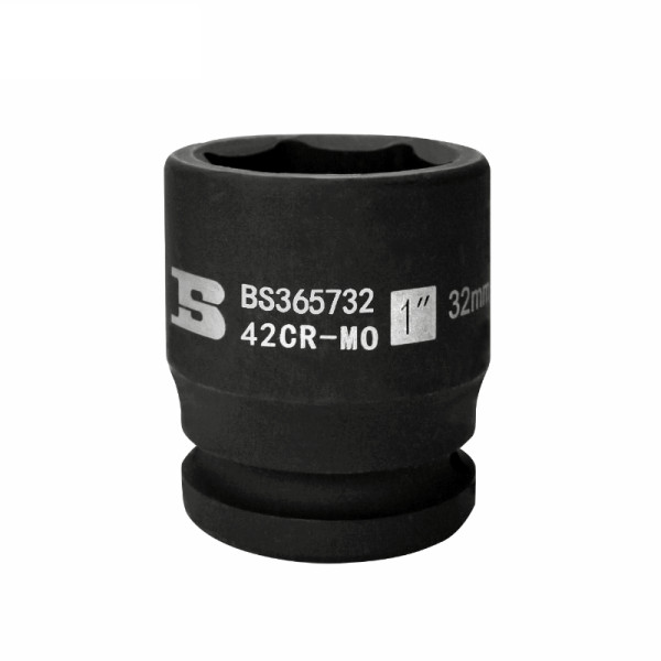 Đầu Tuýp Đen Khí Nén Lục Giác Ngắn 1 Inch 33 mm Bosi BS365733