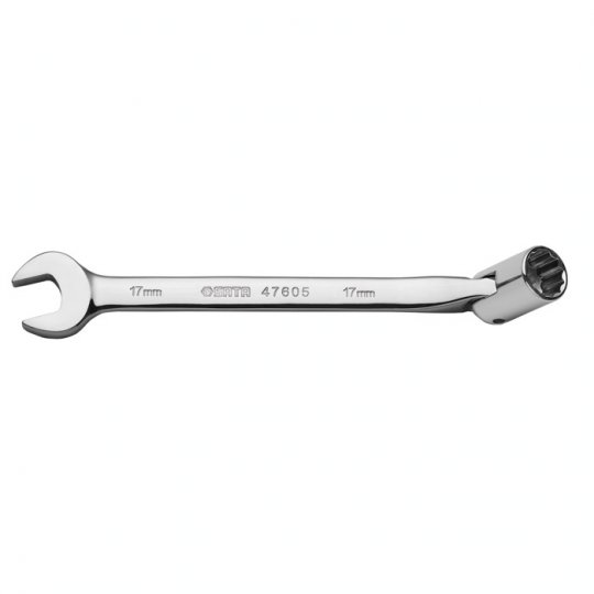 Cờ Lê 1 Đầu Miệng 1 Đầu Tuýp Lắc Léo 17 mm SATA 47605