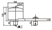 Bản vẽ kỹ thuật Phụ Kiện Đầu Hỗ Trợ Tăng Lực Cho Cần Siết Lực 3500 Nm (1:4.5) SATA 96493
