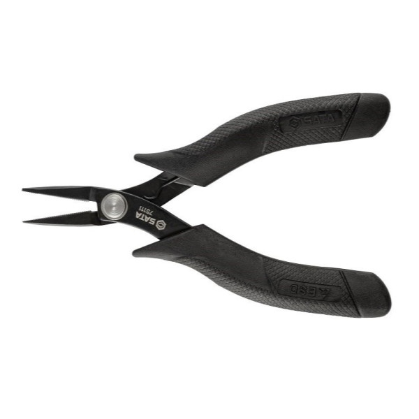Kìm Mũi Nhọn Gắp Có Răng Chống Tĩnh Điện 6" SATA 75111