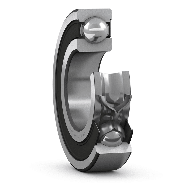 Vòng Bi Cầu Rãnh Sâu SKF 62205-2RS1 (25x52x18) Phốt Cao Su NBR Tiếp Xúc (Hai Bên)