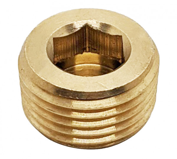 Ốc Nhét Nước Lục Giác Bằng Đồng Ren PT 1/4