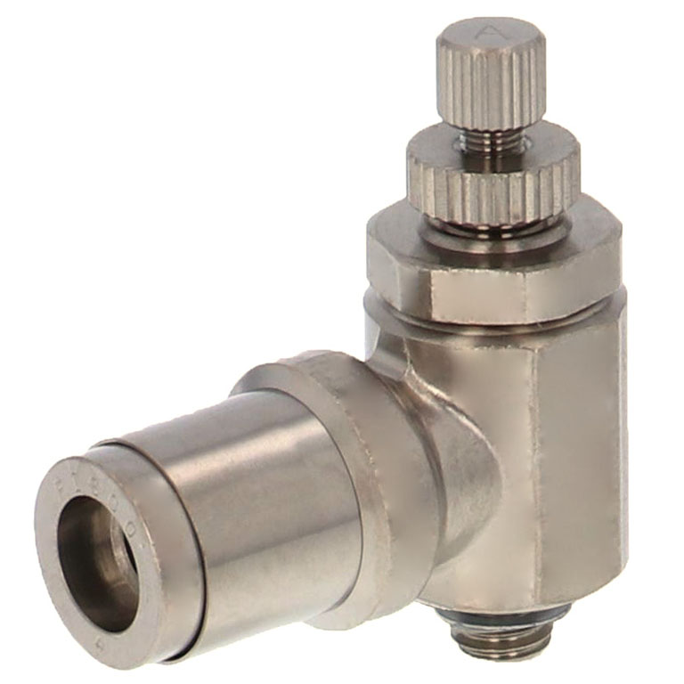Van Tiết Lưu Khí Nén Bằng Đồng Mạ Niken Pisco KJSC4-M5A-F