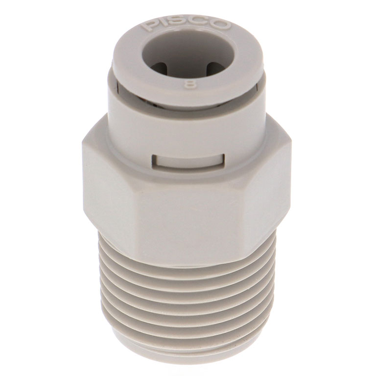 Đầu Nối Nhanh Khí Nén Dạng Thẳng Thân Lục Giác Ren Ngoài Pisco APC8-03-TP