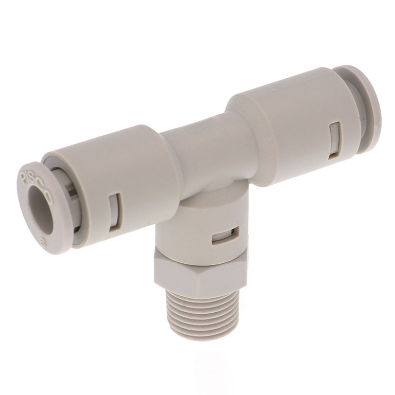 Đầu Nối Nhanh Khí Nén Dạng Chữ T Ren Ngoài Pisco APB6-01-N