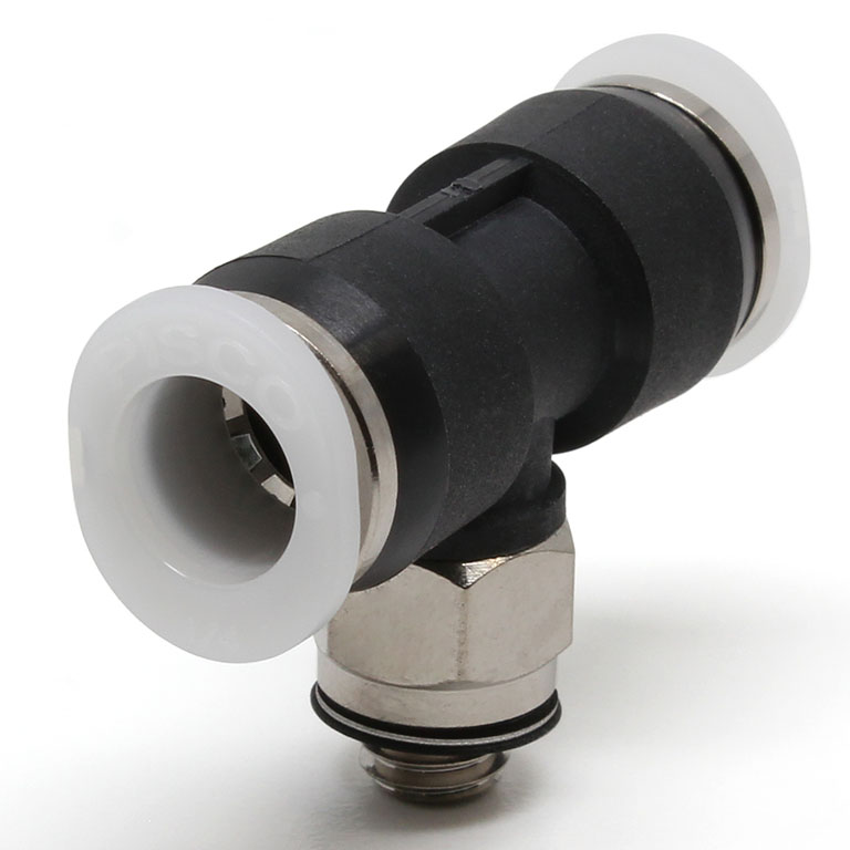 Đầu Nối Nhanh Khí Nén Dạng Chữ T Ren Ngoài Pisco PB1/4-M5MW