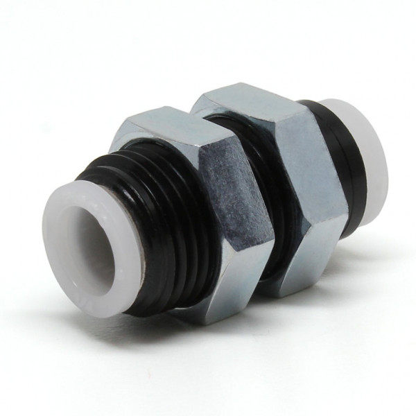 Đầu Nối Nhanh Khí Nén Dạng Thẳng Ren Ngoài Lắp Kẹp Vách Pisco PM1/4M