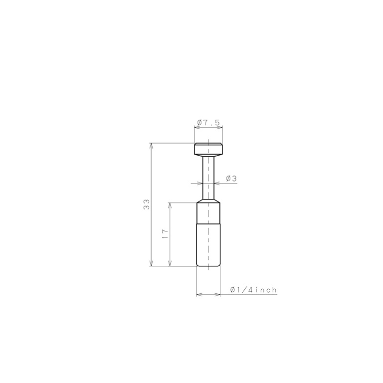 Bản vẽ kỹ thuật Nút Bịt Pisco PP1/4-UC