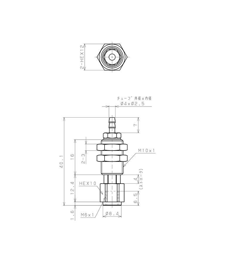 Bản vẽ kỹ thuật Bộ Nấm Hút Chân Không Hình Oval Và Giá Đỡ, Silicone,  O.D 4x10 mm, Pisco VPMC4x10-4ES-4B