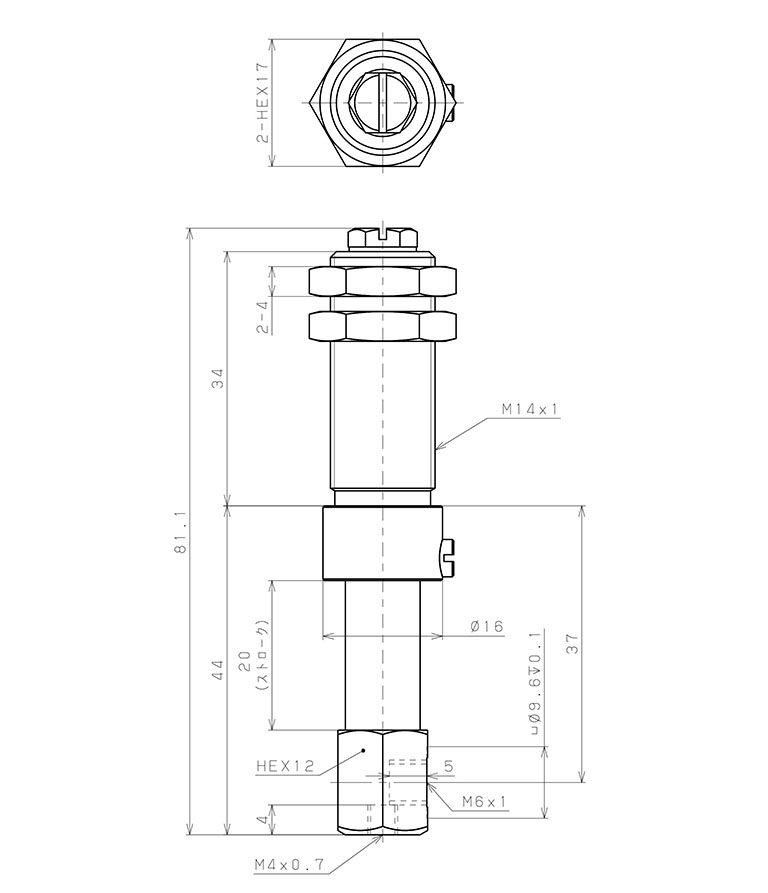 Bản vẽ kỹ thuật Giá Đỡ Nấm Hút Chân Không Có Lò Xo, Pisco VPD-M4-20-M6