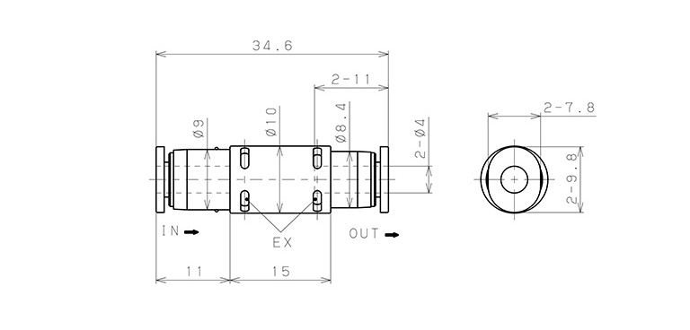 Bản vẽ kỹ thuật Van Xả Nhanh Khí Nén Pisco EQU-4