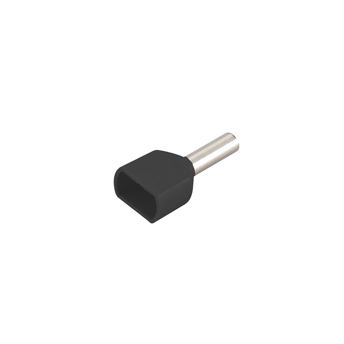 Cosse Pin Đôi Có Nhựa 1.5mm Màu Đen KST TE1518-BLACK