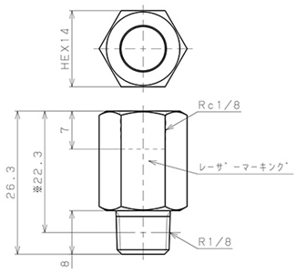 Bản vẽ kỹ thuật Van Khí Nén Một Chiều  Pisco CVF01-01B