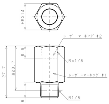 Bản vẽ kỹ thuật Van Khí Nén Một Chiều  Pisco CVPF01-01B