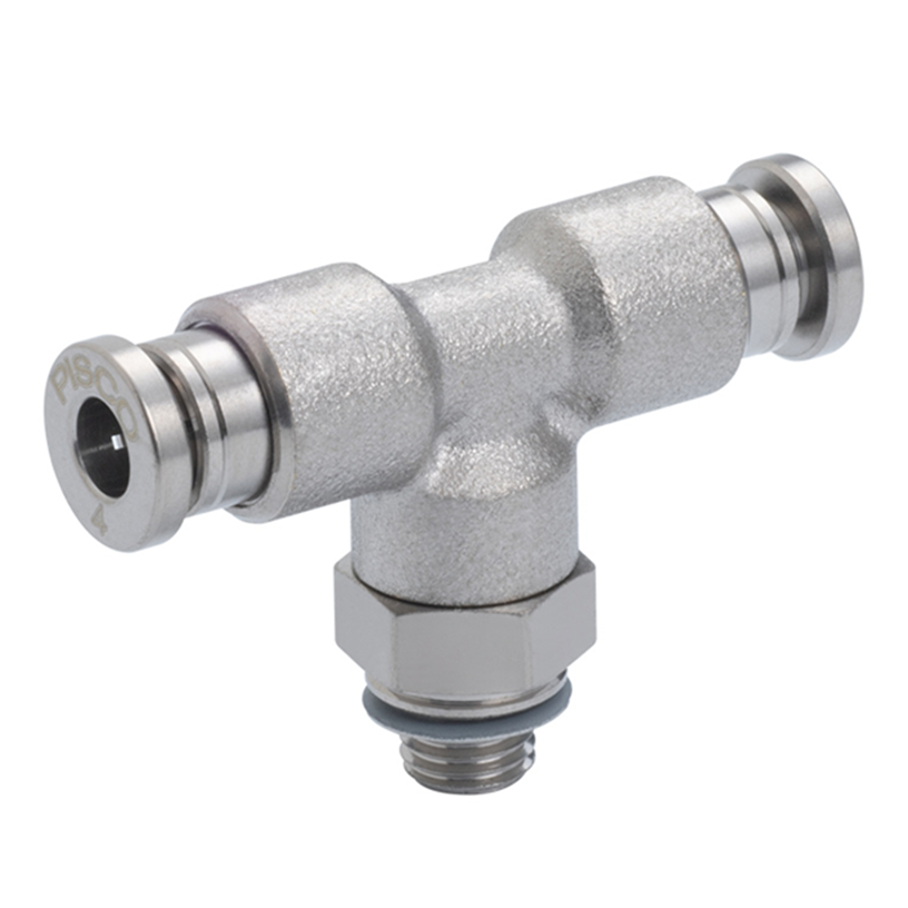 Đầu Nối Nhanh Khí Nén Dạng Chữ T Ren Ngoài Pisco KB4-M5-1-F