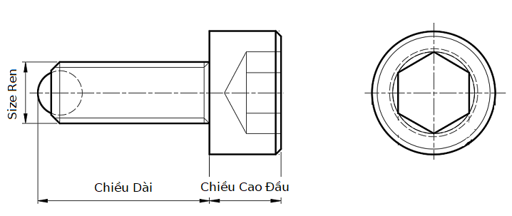 Bản vẽ kỹ thuật Swivel Shoulder Clamping Screw - Round End T17A-0840