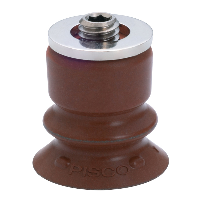 Bộ Nấm Hút Chân Không Có Vít Ren, Silicone Chứa Bột Inox, O.D 15 mm, Pisco VP15BDMSS3-U10