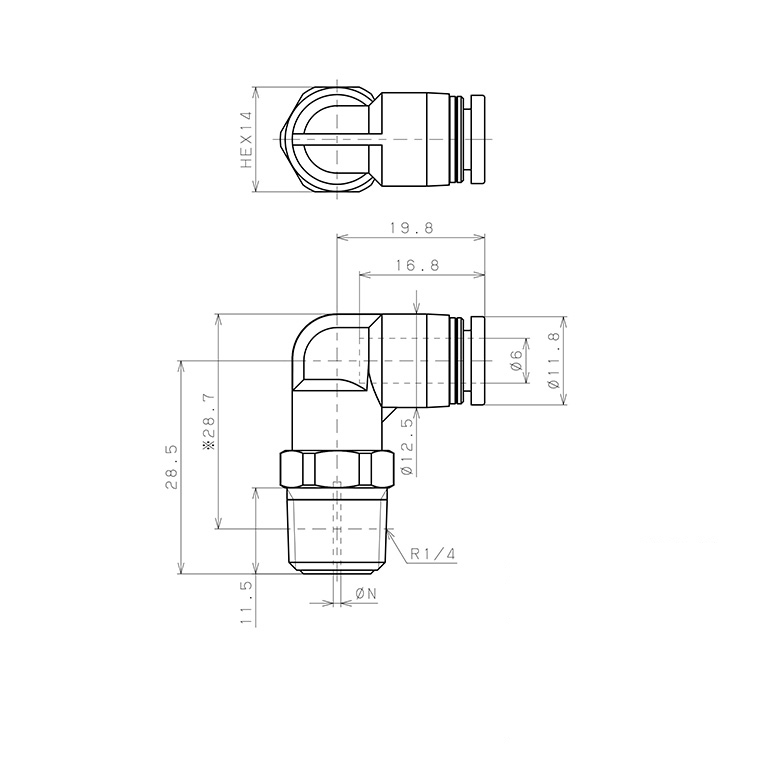 Bản vẽ kỹ thuật Van Lưu Lượng Cố Định Pisco JKL6-02A1.2