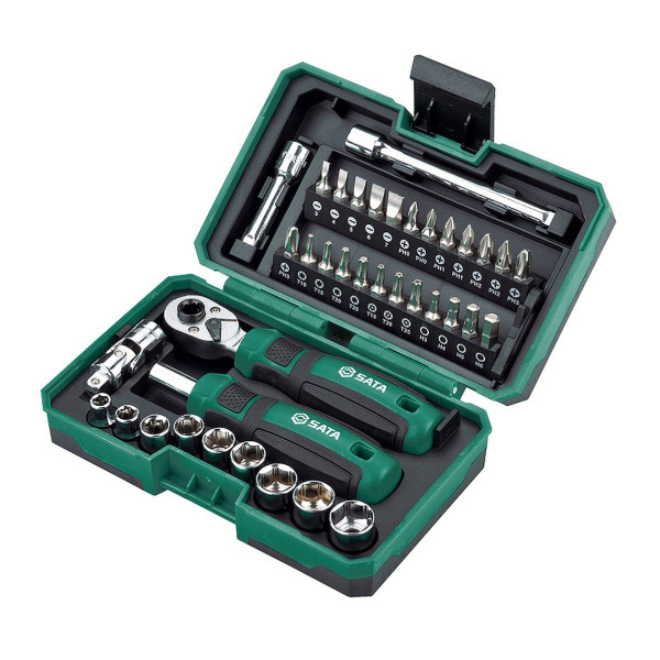 Bộ Cờ Lê Và Tua Vít 38 Món SATA 05498