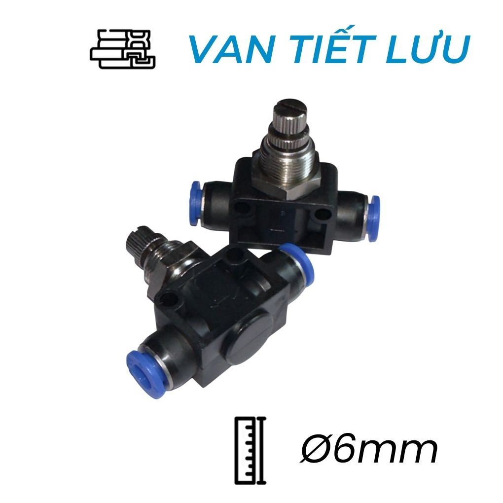 Van Tiết Lưu Khí Nén Thẳng Ø6mm CDC NSFB 06