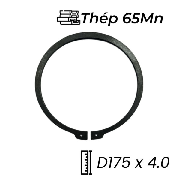 Phe Gài Trục Thép 65Mn DIN471 D175x4.0