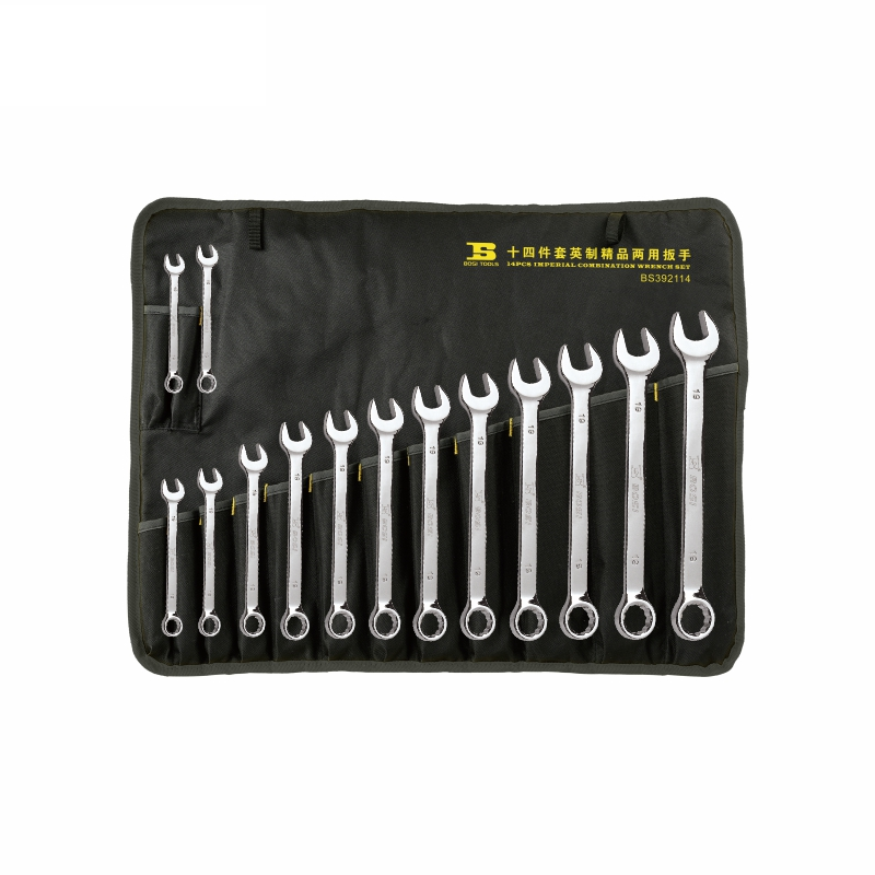 Bộ Cờ Lê Vòng Miệng Hệ Inch 14 Chi Tiết 3/8 - 1-1/4 Inch Bosi BS392114