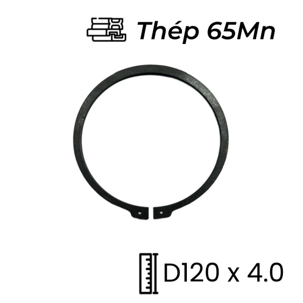 Phe Gài Trục Thép 65Mn DIN471 D120x4.0