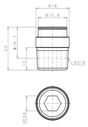 Bản vẽ kỹ thuật Chân Ren Socket Kết Nối Thân Đầu Nối Nhanh Ống Dẫn Điều Khiển Nhiệt Độ Khuôn Đúc Pisco AK10-03S
