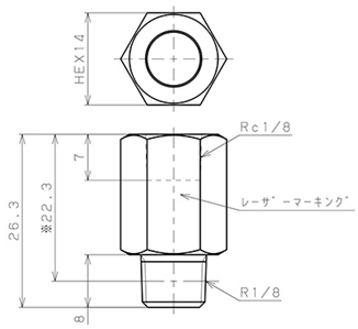 Bản vẽ kỹ thuật Van Khí Nén Một Chiều  Pisco CVF01-01A