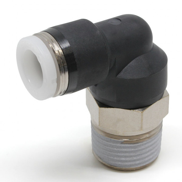 Đầu Nối Nhanh Khí Nén Dạng Cong 90° Ren Ngoài Pisco PL5/16-03-C