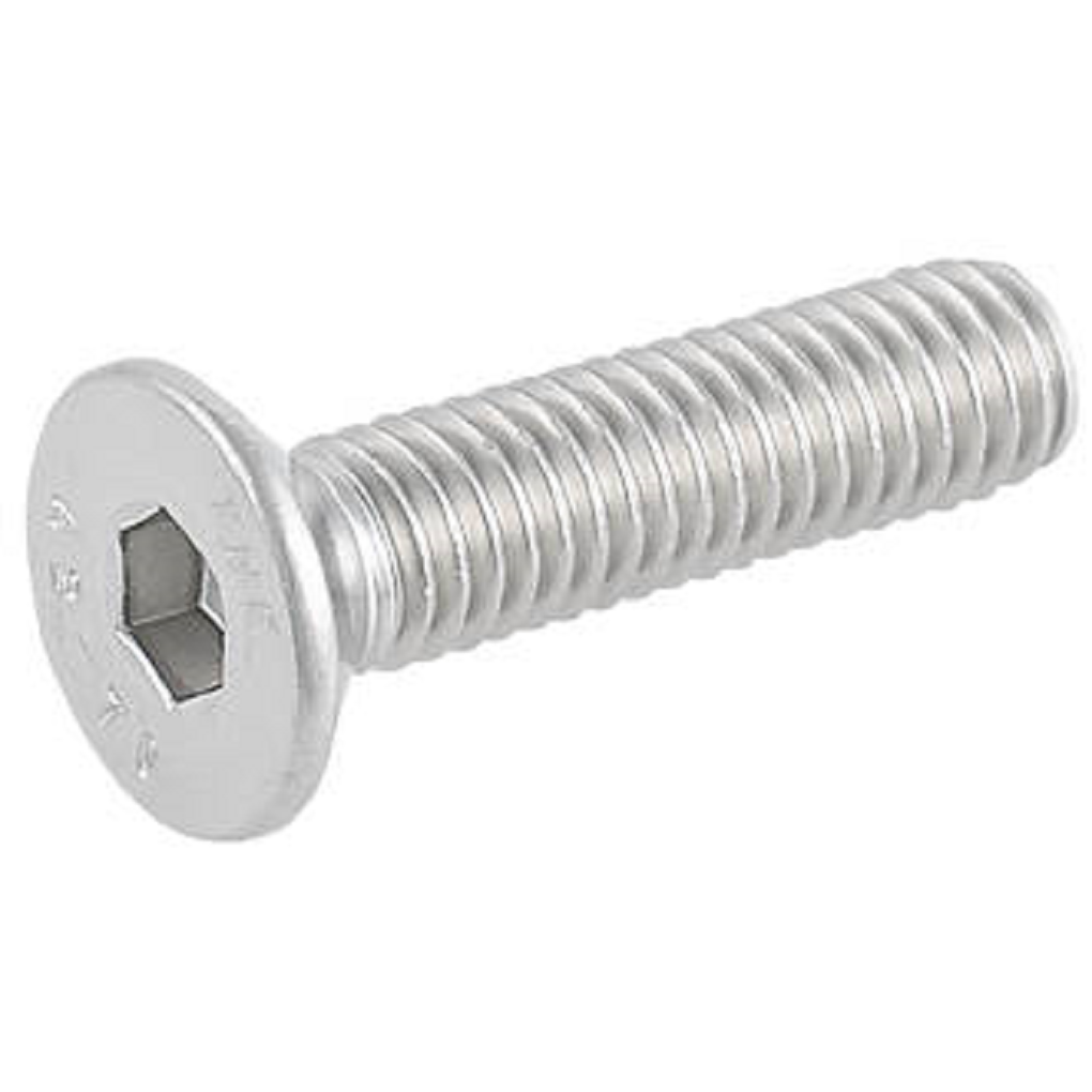 Lục Giác Chìm Col Thép Mạ Kẽm Trắng Cr3+ GR 5 UNC 1/4-20 x 1/2
