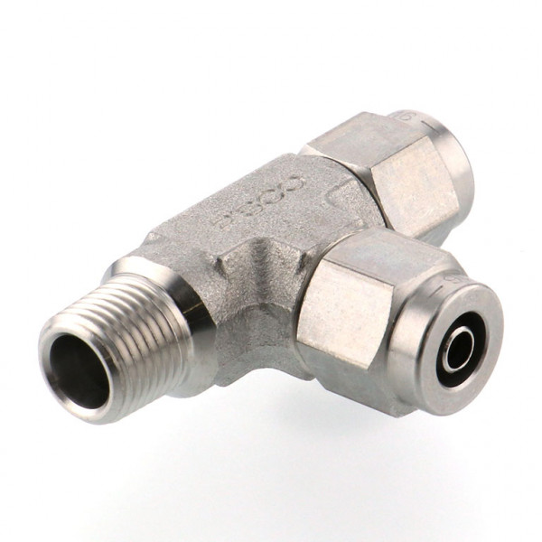 Đầu Ngạnh Nối Ống Có Đai Ốc Xiết Dạng Chữ T Ren Ngoài Pisco NSD0640-02-TP