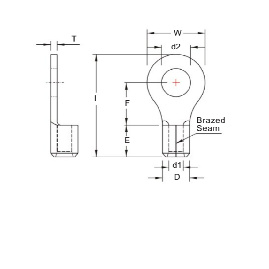 Bản vẽ kỹ thuật Cosse Tròn Trần 200mm KST RNB200-16