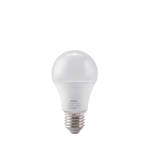 Đèn Led Bulb Chống Ẩm 9W Ánh Sáng Trắng MPE LBD3-9T