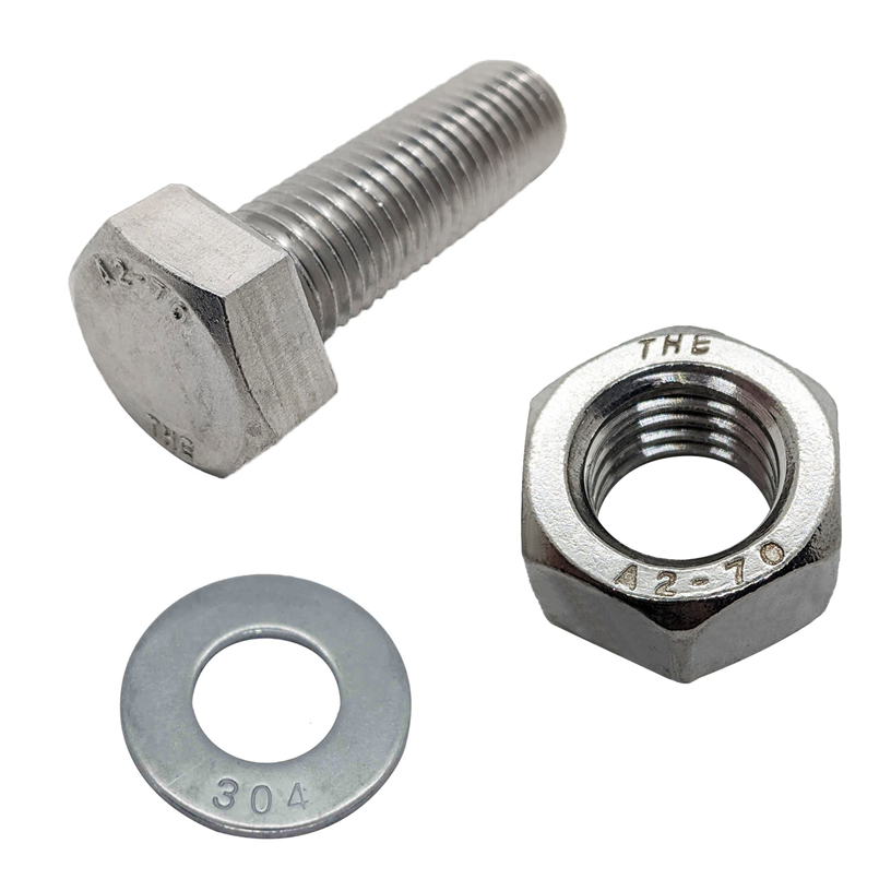 Bulong Inox 304 DIN933 M10x40 (1 Tán + 1 LĐP)