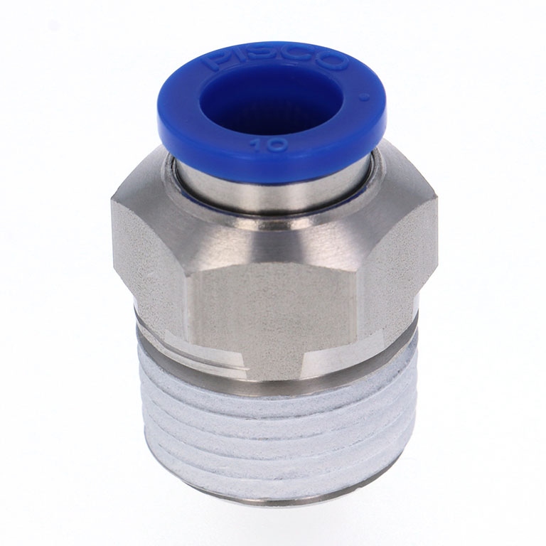 Đầu Nối Nhanh Khí Nén Dạng Thẳng Thân Lục Giác Ren Ngoài Pisco SPC10-04