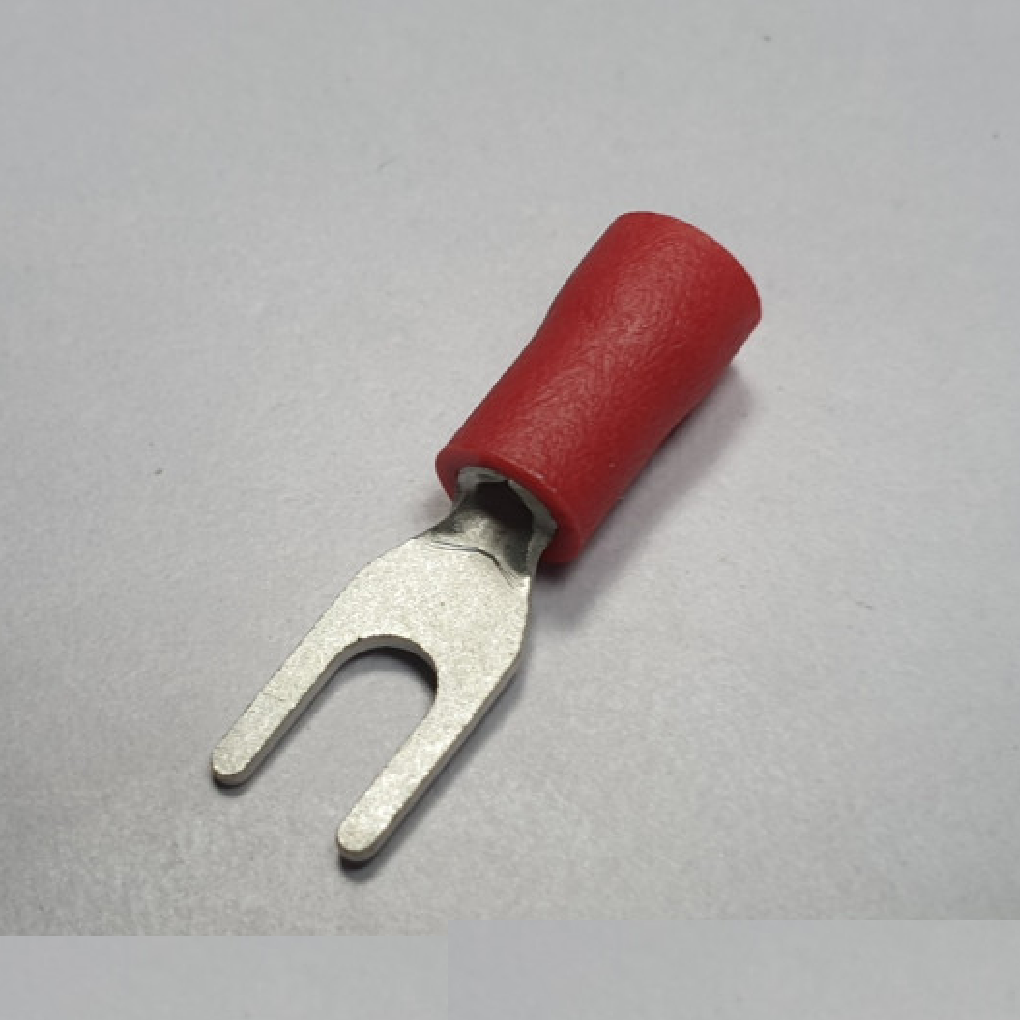 Đầu Cosse Chĩa Chữ Y Cách Điện 0.5-1.5 mm2 KST Màu Đỏ SVL1-3.7