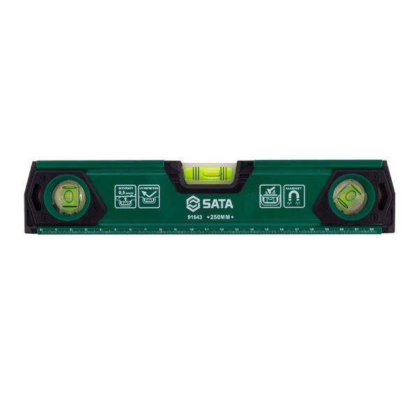 Thước Thủy 10" 3 Bọt Thủy Có Nam Châm SATA 91643