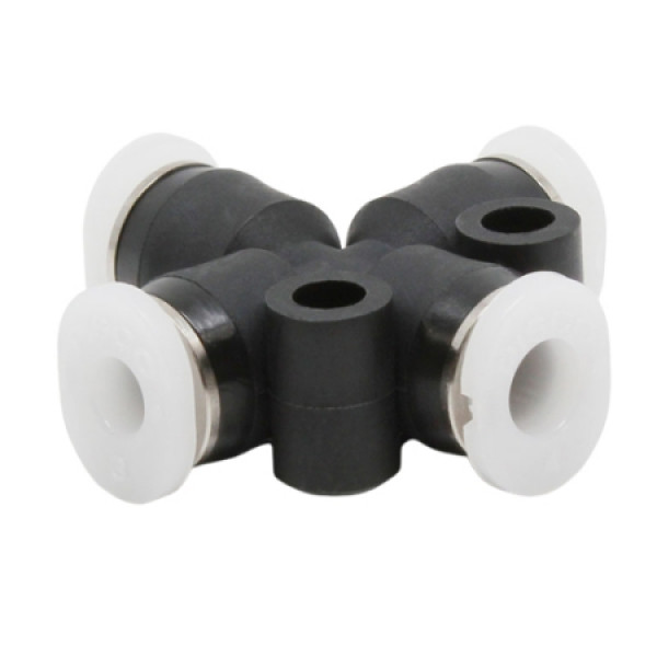 Đầu Nối Nhanh Khí Nén Ngã 4 Dạng Nối Giảm Pisco PZB6-1/8M