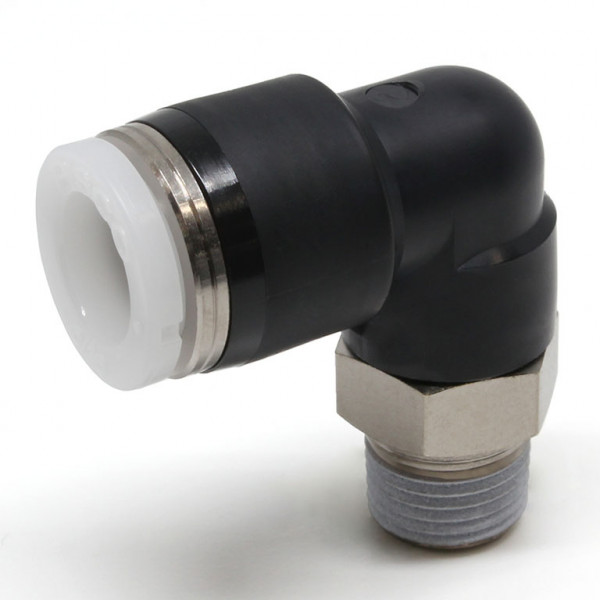 Đầu Nối Nhanh Khí Nén Dạng Cong 90° Ren Ngoài Pisco PL5/16-01W